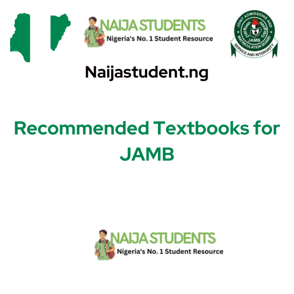 Recommended Textbooks for JAMB