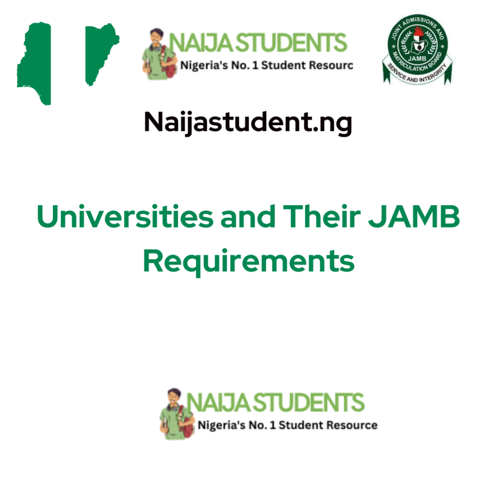 Universities and Their JAMB Requirements